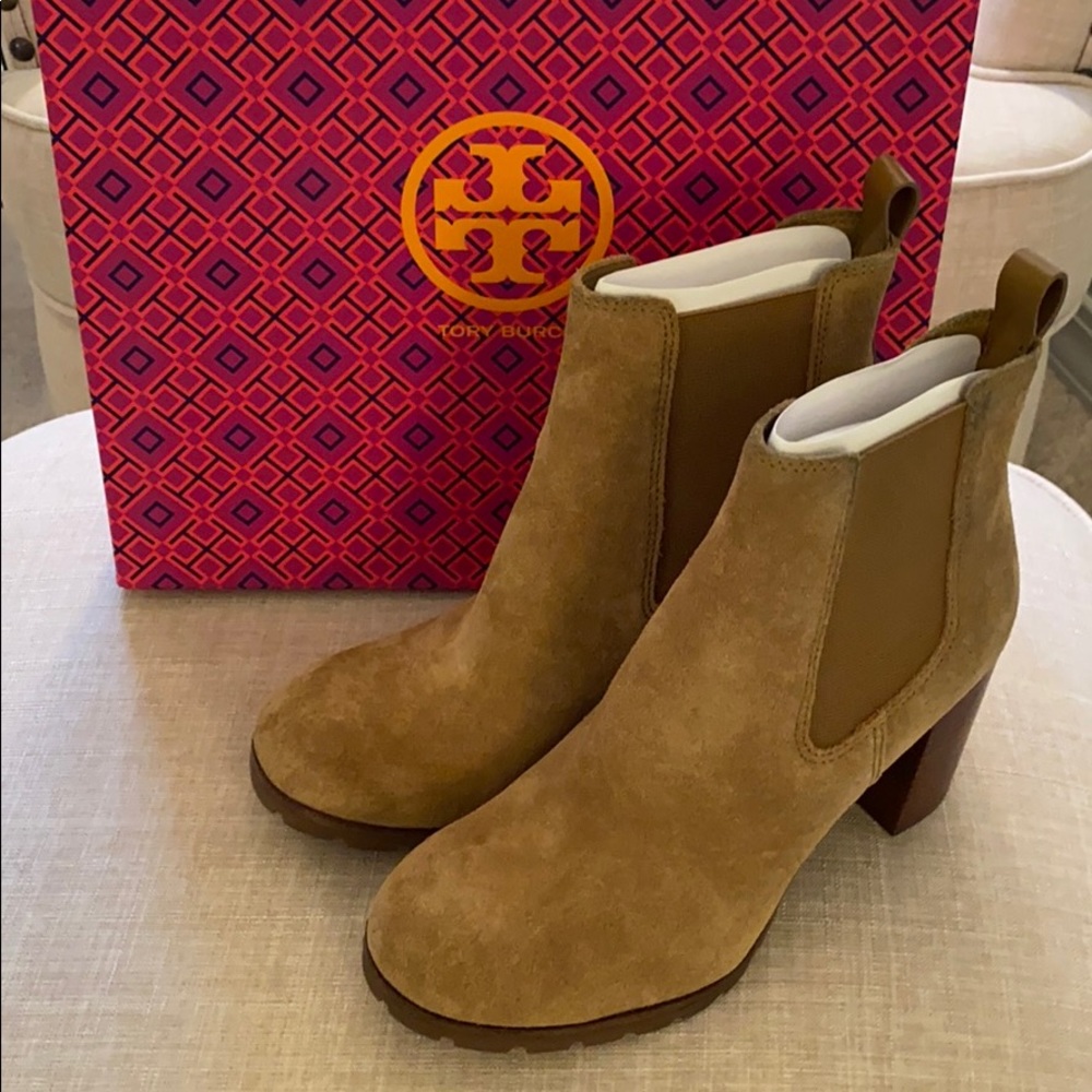 NIB Tory Burch Stafford Suede Bootie 7.5